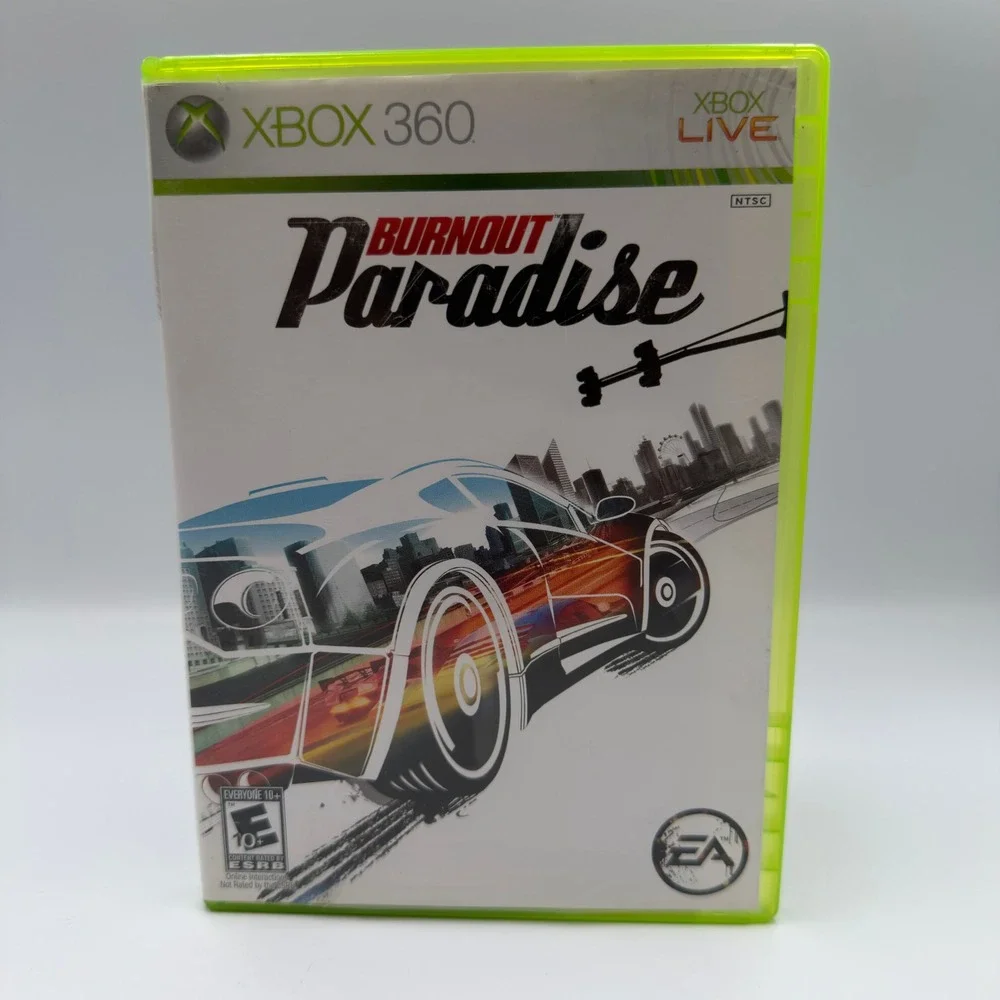 Burnout Paradise Xbox 360 CIB Complete with Manual EA Games Racing‎ 2008 TESTED